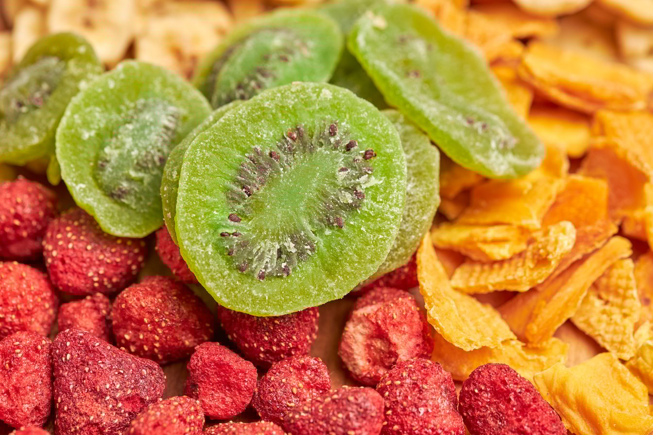Close-up of Dehydrated Fruits
